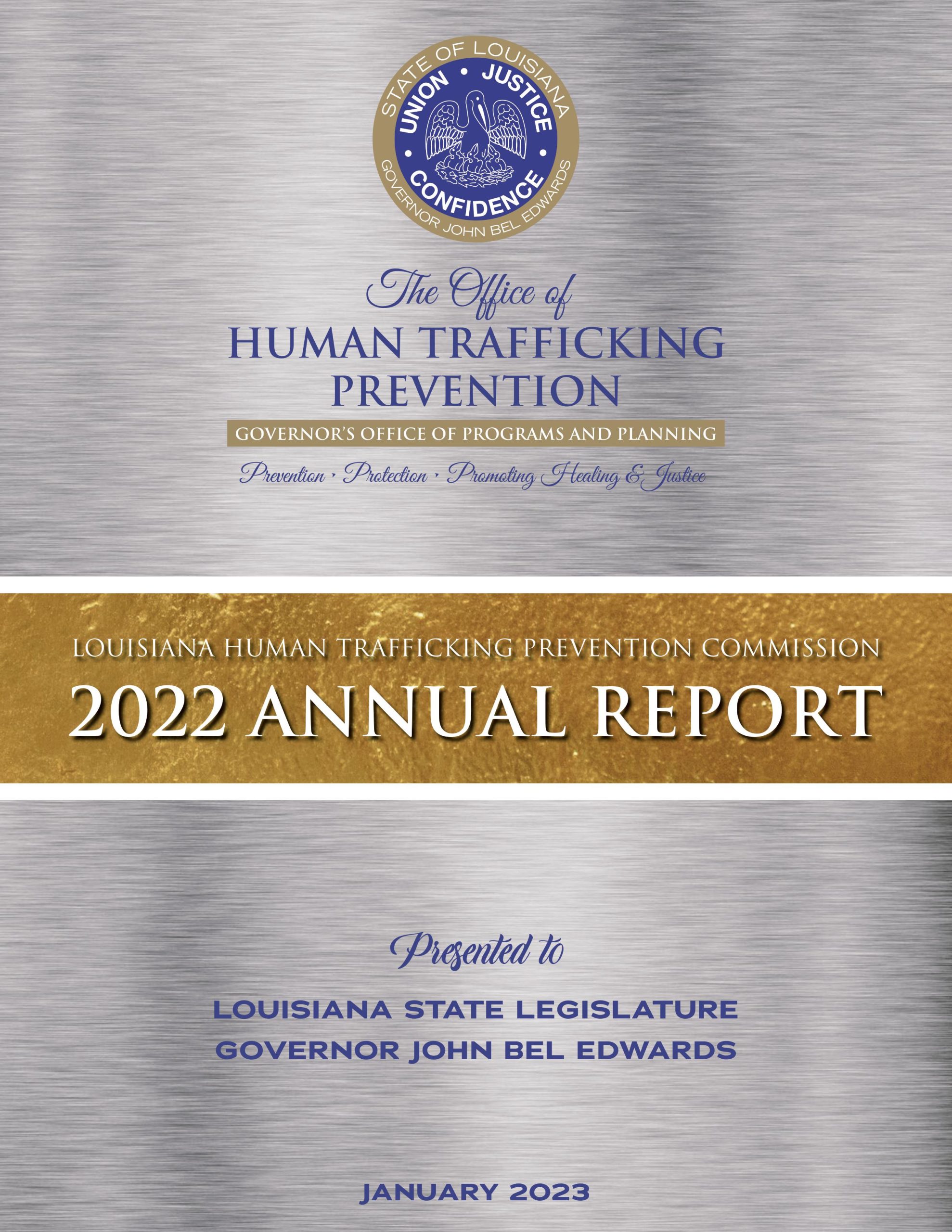 OHTP Louisiana Human Trafficking Prevention Commission 2022 Annual Report